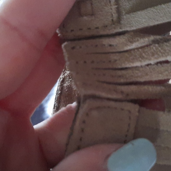 Minnetonka wedge sandals size 8 worn twice genuine leather - Picture 6 of 12